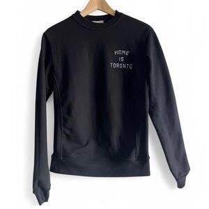 Peace Collective Women’s Black Toronto Canada Crew Neck Indie Sweater Small